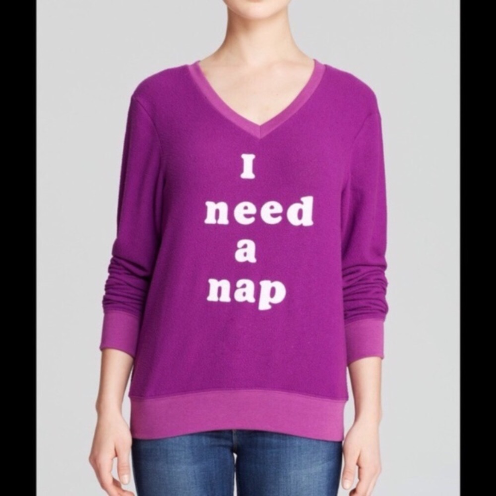 Wildfox “I need a nap” beach jumper